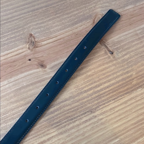 Kate Spade Black and Gold Stitched Edged Leather Belt with Classic Design Size L main image 6